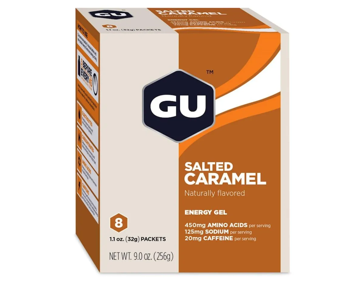 GU Energy Gel (Salted Caramel) (8 | 1.1oz Packets)