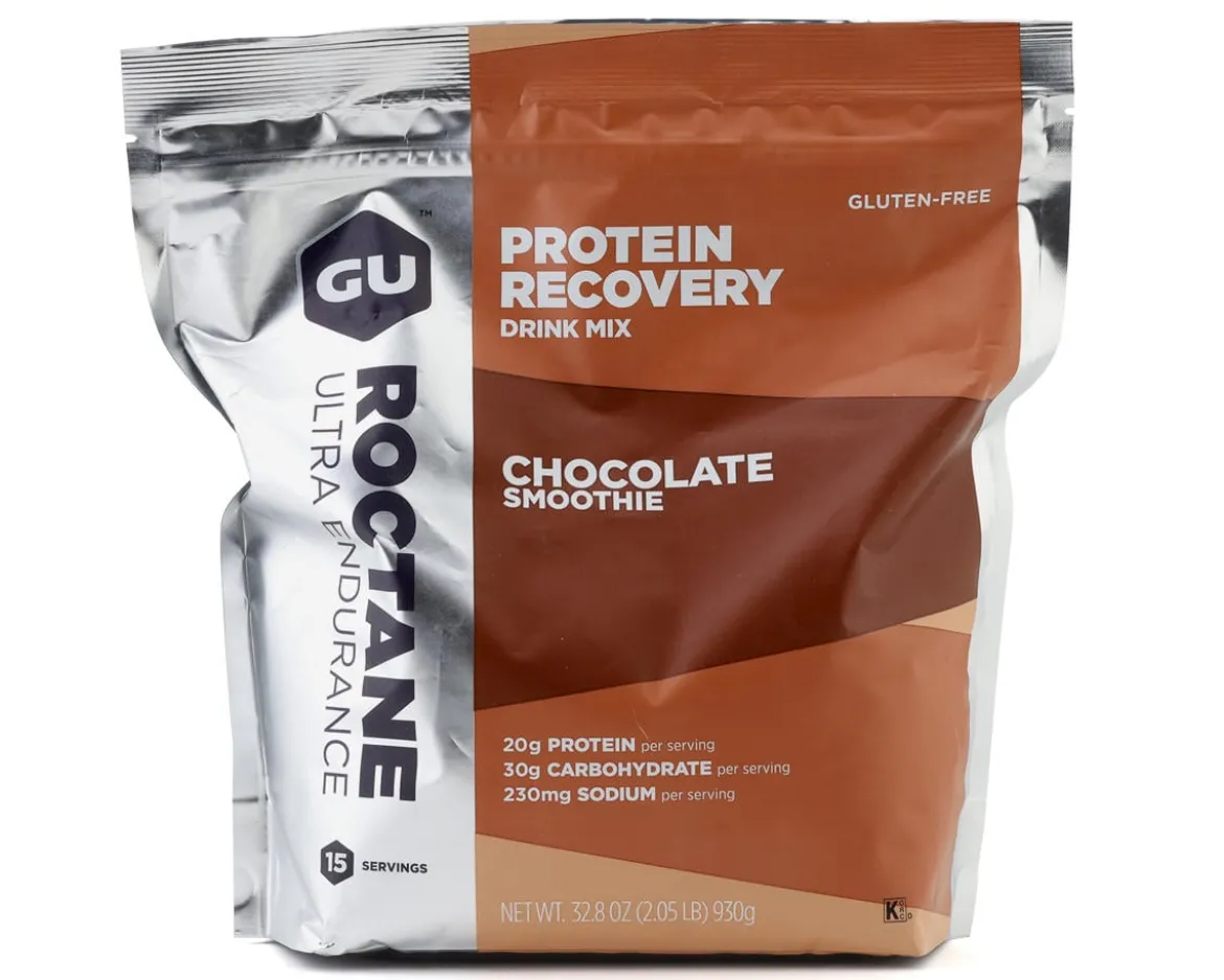 GU Roctane Protein Recovery Drink Mix (Chocolate Smoothie) (15 Serving Pouch)