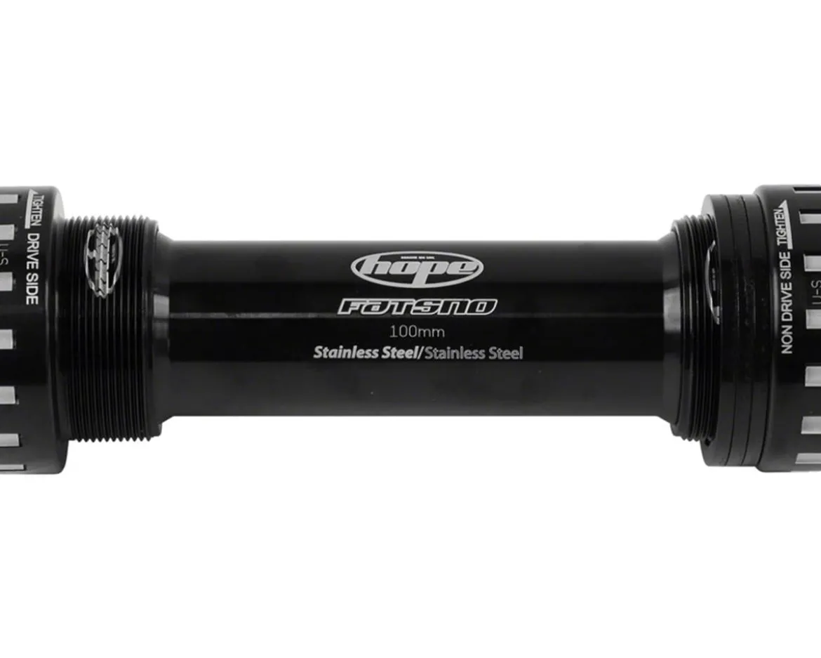 Hope BSA Threaded Bottom Bracket For Fat Bikes (Black) (BSA) (100mm) (24mm Spindle)