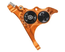 Hope RX4+ Road/Gravel Disc Brake Caliper (Orange) (Hydraulic) (Front) (Front Flat DM +20) (DOT)