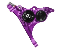 Hope RX4+ Road/Gravel Disc Brake Caliper (Purple) (Hydraulic) (Front) (Front Flat DM +20) (DOT)