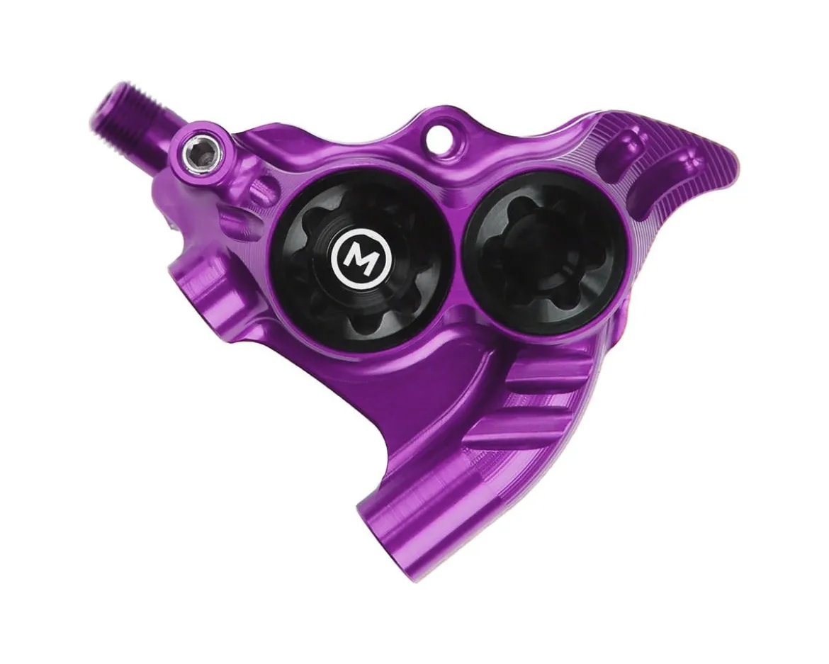 Hope RX4+ Road/Gravel Disc Brake Caliper (Purple) (Hydraulic) (Front or Rear) (Flat Mount Direct+20) (Mineral Oil)