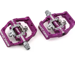 HT X2-SX Clipless BMX Platform Pedals (Purple) (9/16