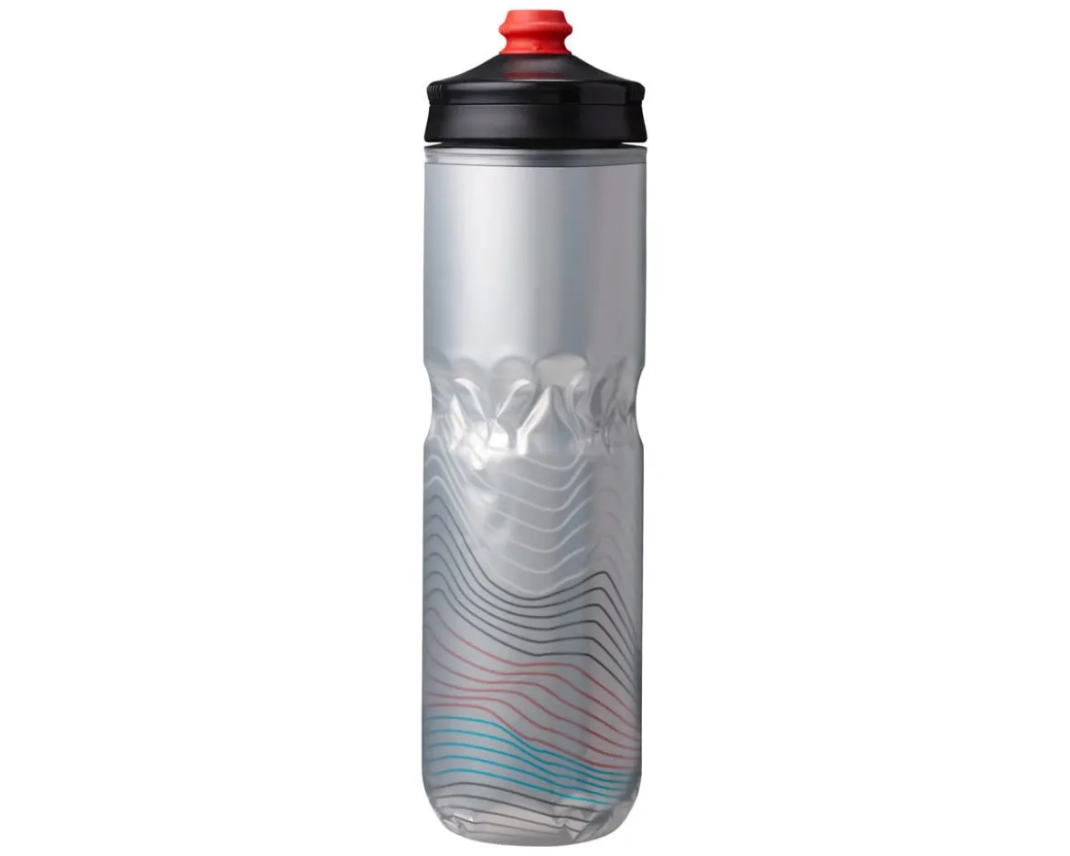 Hydrapak Polar Surge Ascent Insulated Water Bottle (Silver) (24oz) (Single)