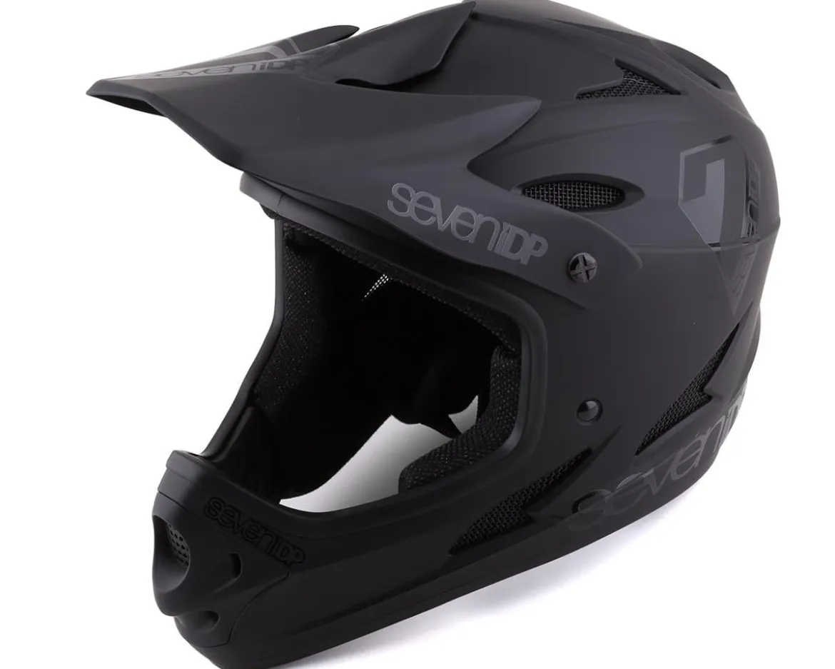 7iDP M1 Full Face Helmet (Black) (L)
