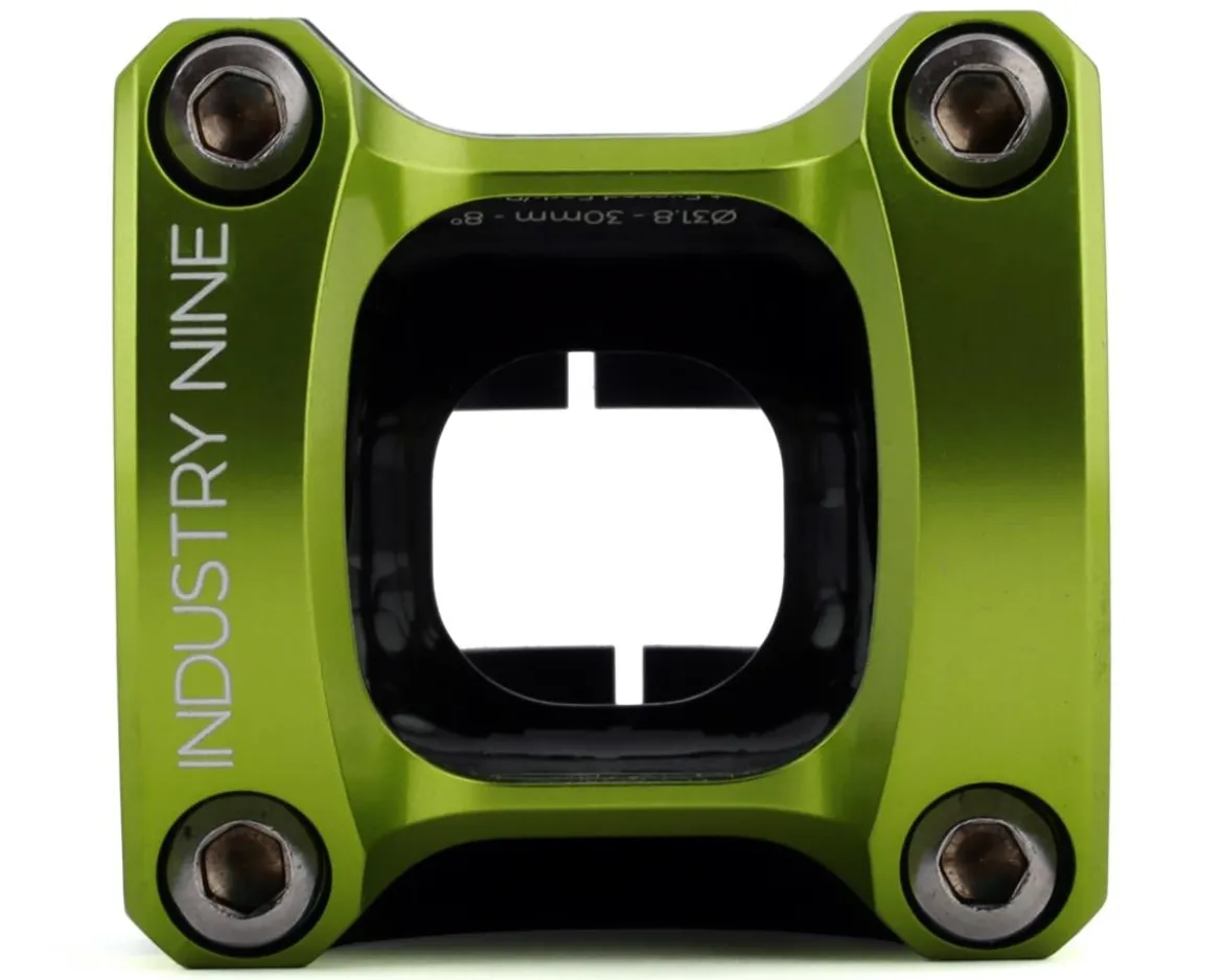 Industry Nine A318 Stem (Black/Lime) (31.8mm) (30mm) (8°)