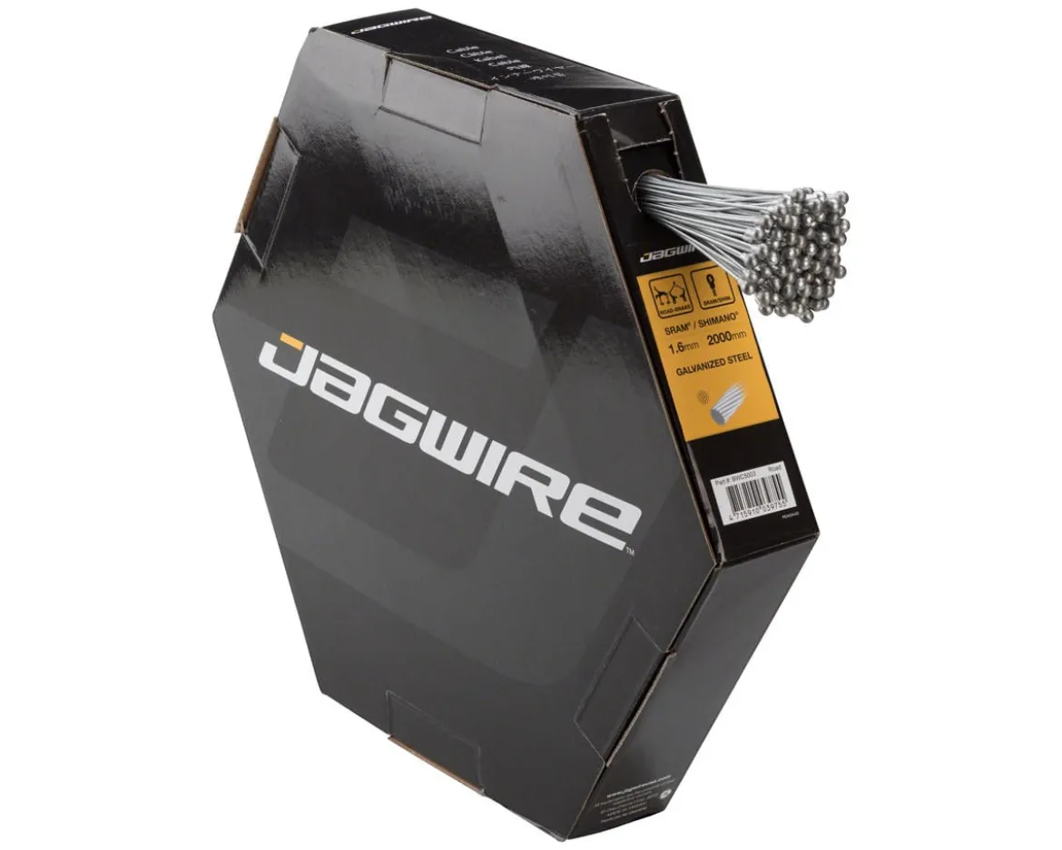 Jagwire Basics Road Brake Cable Bulk Pack (1.6mm) (2000mm) (Box of 100) (Galvanized)