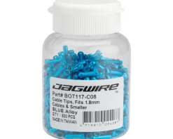 Jagwire Cable End Crimps (Blue) (1.8mm) (Bottle of 500)