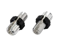 Jagwire M10 Slotted Alloy Adjusting Barrel (Silver/Black) (Bag/10)