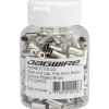 Jagwire Open Pre-Crimped Brake End Caps (Chrome Plated) (5mm) (Bottle Of 200)