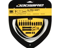Jagwire Pro Shift Kit (White) (For Shimano/SRAM) (1.1mm) (2300/2800mm) (Cables & Housing)