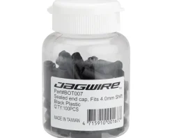 Jagwire Sealed Nylon End Caps (Black) (4mm) (Bottle of 100)