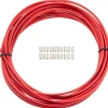 Jagwire Sport Brake Housing (Red) (5mm) (10 Meters) (w/ Slick-Lube Liner)