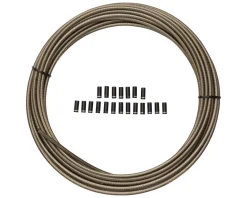 Jagwire Sport Brake Housing (Carbon Silver) (Braided) (5mm) (10 Meters) (w/ Slick-Lube Liner)