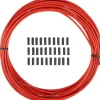 Jagwire Sport Derailleur Cable Housing (Red) (4mm) (10 Meters) (w/ Slick-Lube Liner)