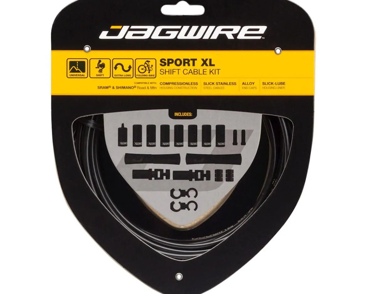 Jagwire Sport XL Shift Cable Kit (Black) (For Shimano/SRAM)