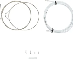 Jagwire Universal Sport Brake Cable Kit (White) (Stainless) (Road & Mountain) (1.5mm) (1350/2350mm) (w/ Housing)