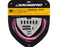 Jagwire Universal Sport Brake Cable Kit (Pink) (Stainless) (Road & Mountain) (1.5mm) (1350/2350mm) (w/ Housing)