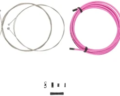 Jagwire Universal Sport Brake Cable Kit (Pink) (Stainless) (Road & Mountain) (1.5mm) (1350/2350mm) (w/ Housing)