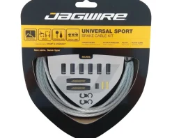 Jagwire Universal Sport Brake Cable Kit (Braided White) (Stainless) (Road & Mountain) (1.5mm) (1350/2350mm) (w/ Housing)