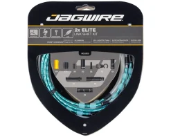 Jagwire 2x Elite Link Shift Cable Kit (Celeste) (For SRAM/Shimano) (w/Polished Ultra-Slick Cables)