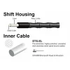 Jagwire 1x Elite Link Shift Cable Kit (Celeste) (For SRAM/Shimano) (w/Polished Ultra-Slick Cable)