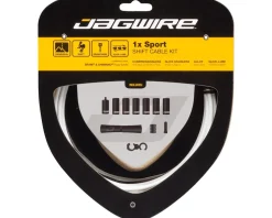 Jagwire 1x Sport Shift Cable Kit (White) (For Shimano/SRAM) (Mountain & Road) (1.1mm) (2300mm) (Cable & Housing)