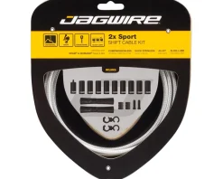 Jagwire 2x Sport Shift Cable Kit (Sterling Silver) (For SRAM/Shimano) (1.1mm) (1500/2300mm) (Cables & Housing)