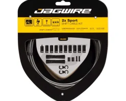 Jagwire 2x Sport Shift Cable Kit (Ice Grey) (For SRAM/Shimano) (1.1mm) (1500/2300mm) (Cables & Housing)