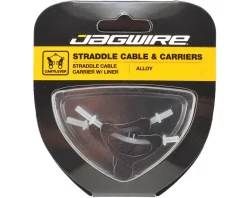 Jagwire Alloy Straddle Brake Cable Carrier (Black) (Pair)