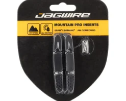Jagwire Mountain Pro V-Brake Pad Inserts (Black/Red) (1 Pair) (All-Weather Compound)