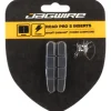 Jagwire Road Pro S Brake Pad Inserts (Black/Red) (For Shimano/SRAM) (1 Pair) (Power Compound)