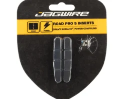 Jagwire Road Pro S Brake Pad Inserts (Black/Red) (For Shimano/SRAM) (1 Pair) (Power Compound)