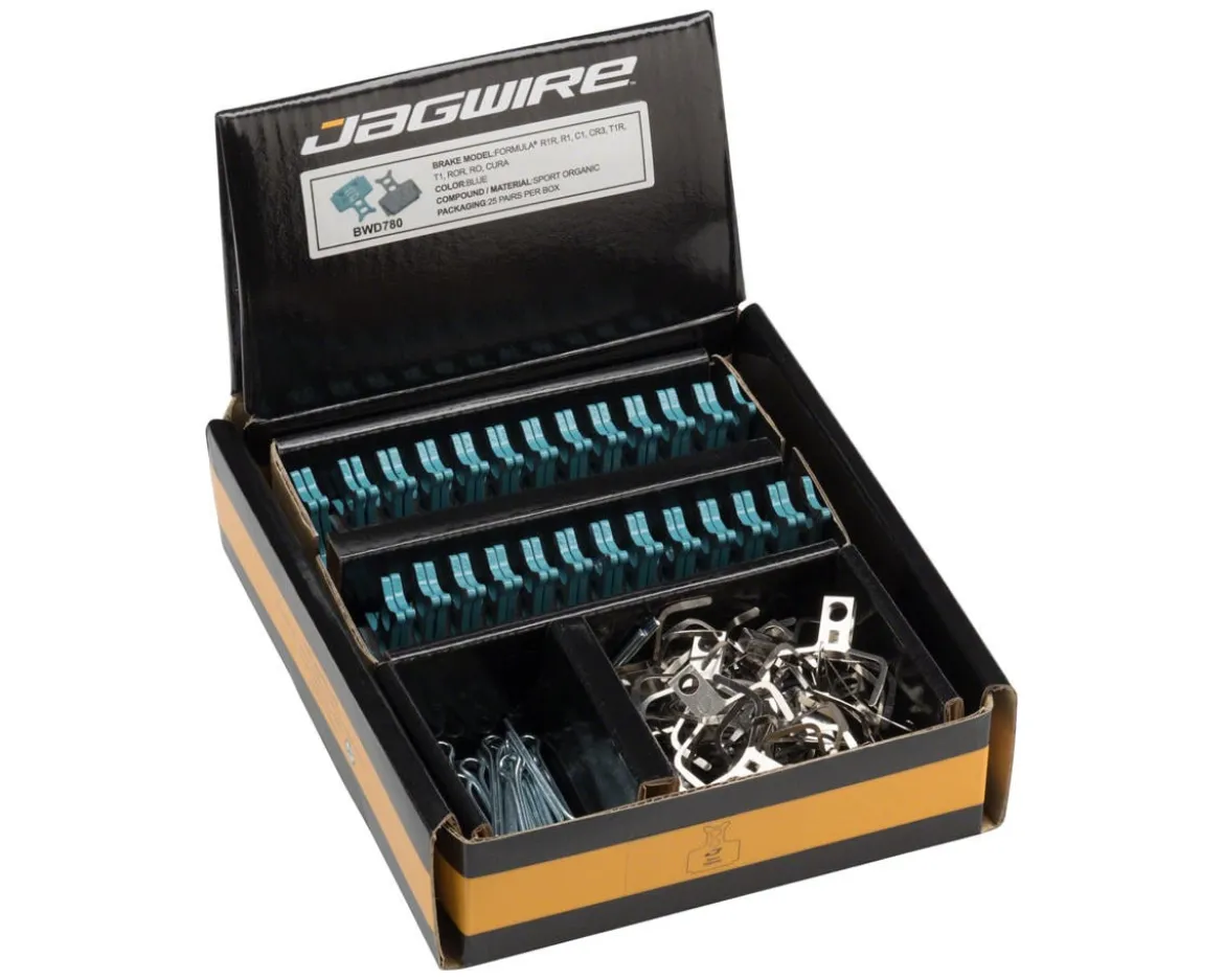 Jagwire Sport Organic Disc Brake Pad Bulk Pack (For Formula R1R, R1, C1, CR3, T1R, T1, ROR) (25 Pairs)