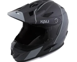 Kali Zoka Stripe Full Face Helmet (Matte Black/Grey) (XL)