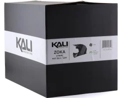 Kali Zoka Stripe Full Face Helmet (Matte Black/Grey) (XL)