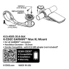 K-Edge 35mm Max XL Mount (Black Anodized) (Garmin Insert)