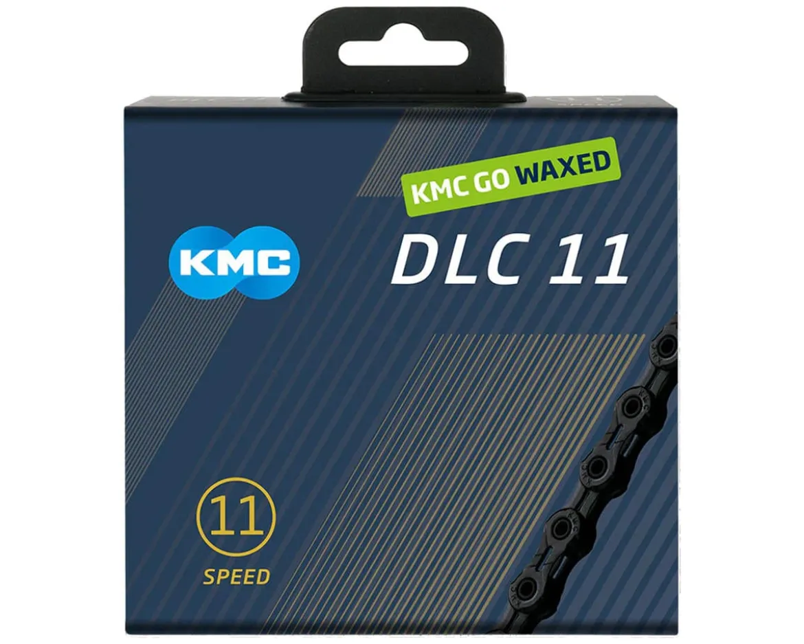 KMC DLC Waxed Chain (Black) (11 Speed) (118 Links)