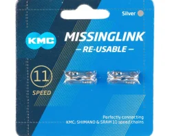 KMC Reusable Missing Link Chain Link (Silver) (11 Speed) (2 Pairs)