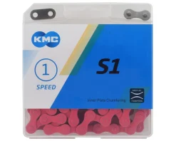 KMC S1 BMX Chain (Pink) (Single Speed) (112 Links)