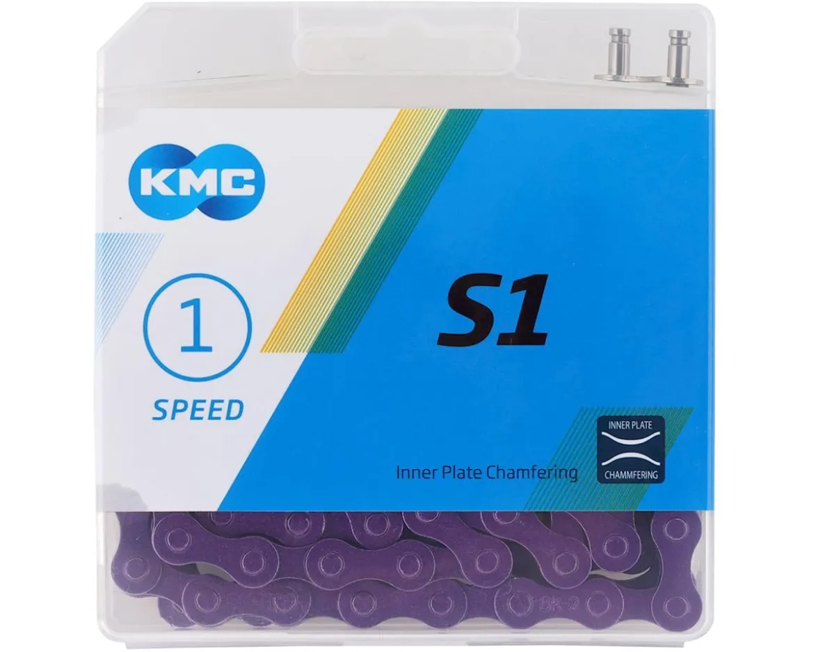KMC S1 BMX Chain (Purple) (Single Speed) (112 Links)