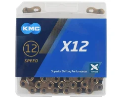 KMC X12 Chain (Gold/Black) (12 Speed) (126 Links)