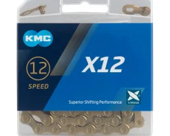 KMC X12 Chain (Gold) (12 Speed) (126 Links)