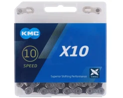 KMC X10 Chain (Silver/Black) (10 Speed) (116 Links)