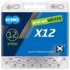 KMC X12 Waxed Chain (Silver) (12 Speed) (126 Links)