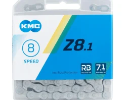 KMC Z8.1 Rustbuster Chain (Silver) (6-8 Speed) (116 Links) (Shimano IG)
