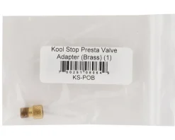 Kool Stop Presta to Schrader Valve Adapter (Brass) (1)