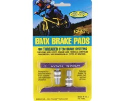Kool Stop BMX Brake Pads (Purple) (Threaded) (1 Pair)