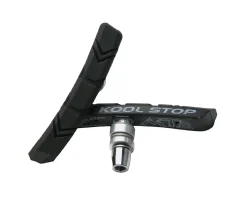 Kool Stop Mountain V-Brake Pads (Black/Red) (1 Pair) (Black Compound)