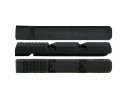 Kool Stop V Type 2 Brake Pad Inserts (Black/Red) (1 Pair) (Black Compound)